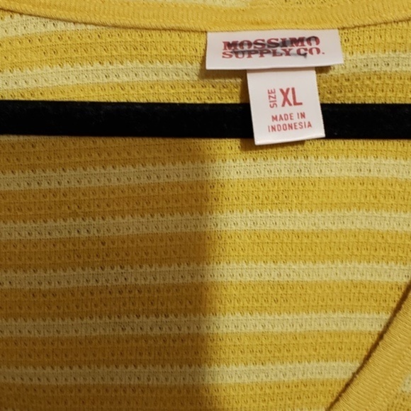 $5 mustered yellow striped long sleeve hoodie - Picture 3 of 5